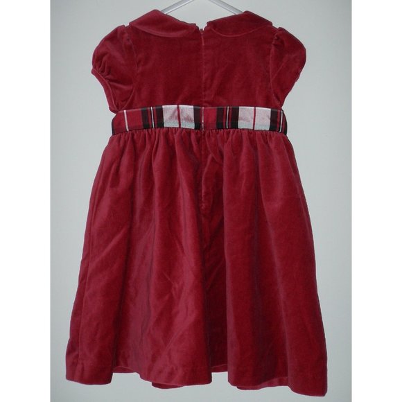 Gymboree Holiday Pictures Christmas Dress Plaid Bow santa photo outfit 18M 24M - Picture 2 of 3